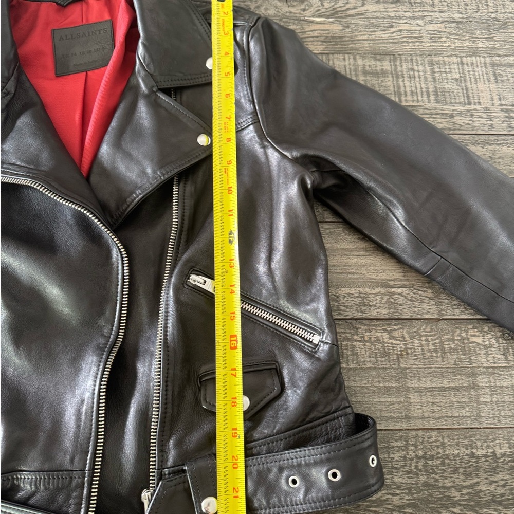 🖤All Saints Estae Leather Moto Jacket Like New🖤 - Picture 6 of 6